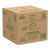 Quiet Classic Laminated Foam Plates, 3-Compartment Plate, 9" Dia, White, 125/Pack, 4 Packs/Carton
