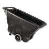 0.5 Cu Yd Structural Foam Tilt Truck, Utility Duty, 450 Lb Capacity, Black