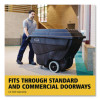 0.5 Cu Yd Structural Foam Tilt Truck, Utility Duty, 450 Lb Capacity, Black