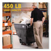 0.5 Cu Yd Structural Foam Tilt Truck, Utility Duty, 450 Lb Capacity, Black