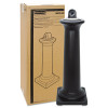 Groundskeeper Tuscan Receptacle, 22.05 Gal, 13 Dia x 38.38h, Black