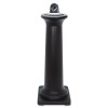 Groundskeeper Tuscan Receptacle, 22.05 Gal, 13 Dia x 38.38h, Black