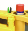 Brute Standard Brute Rim Caddy, Four Compartments, Fits 32.5" Diameter Cans, 26.5 x 6.75, Yellow