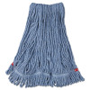 Web Foot Wet Mop Head With 1" Headband, Shrinkless, Cotton/Synthetic, Medium, Blue, 6/Carton