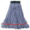 Web Foot Wet Mop Head, Shrinkless, Cotton/Synthetic, Medium, Blue, 6/Carton