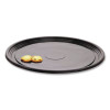 Caterline Casuals Thermoformed Platters, 18" Diameter, Black, Plastic, 25/Carton