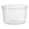 Deli Containers, 16 Oz, Clear, Plastic, 50/Pack, 10 Packs/Carton