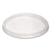Deli Container Lids, Plug-Style, Clear, Plastic, 50/Pack, 10 Packs/Carton