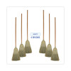 100% Corn Brooms, 60" Overall Length, Natural, 6/Carton