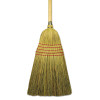Corn/Fiber Brooms, Corn/Yucca Bristles, 53.5" Overall Length, Natural, 6/Carton