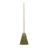 Corn/Fiber Brooms, Corn/Yucca Bristles, 53.5" Overall Length, Natural, 6/Carton