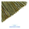 Corn/Fiber Brooms, Corn/Synthetic Fiber Bristles, 36" Overall Length, Gray/Natural, 12/Carton