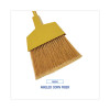 Corn Fiber Angled-Head Lobby Brooms, 55" Length, Yellow, 12/Carton