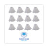 Nonwoven Cut End Edge Mop, Rayon/Polyester, #20, White, 12/Carton