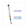 Bucketless Microfiber Mop System, 5 X 18 Blue Microfiber Head, 59" Gray Aluminum/Polypropylene Handle