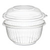 Presentabowls Bowl/Lid Combo-Paks, Dome Lid, 16 Oz, Clear, Plastic, 63/Pack, 4 Packs/Carton