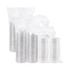 Presentabowls Bowl/Lid Combo-Paks, Dome Lid, 16 Oz, Clear, Plastic, 63/Pack, 4 Packs/Carton