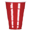Easy Grip Disposable Plastic Party Cups, 9 Oz, Red, 50/Pack, 12 Packs/Carton
