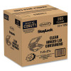 Staylock Clear Hinged Lid Containers, 6 x 7 x 2.1, Clear, Plastic, 125/Packs, 2 Packs/Carton