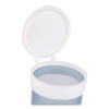 Adjustable Water Cup Dispenser With Removable Cap, For 4 Oz To 10 Oz Cups, Frosted Blue