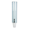 Large Pull-Type Water Cup Dispenser, For 12 Oz Cups, Translucent Blue