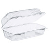 Staylock Clear Hinged Lid Containers, 5.4 x 9 x 3.5, Clear, Plastic, 250/Carton