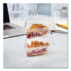 Showtime Clear Hinged Containers, Pie Wedge, 6.67 Oz, 6.1 x 5.6 x 3, Clear, Plastic, 125/Pack, 2 Packs/Carton