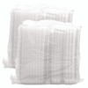 Clearseal Hinged-Lid Plastic Containers, 8.25 x 8.25 x 3, Clear, Plastic, 125/Pack, 2 Packs/Carton