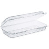Staylock Clear Hinged Lid Containers, 50.2 Oz, 6.8 x 13.4 x 2.6, Plastic, 200/Carton