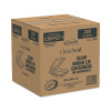 Clearseal Hinged-Lid Plastic Containers, 9.3 x 8.8 x 3, Clear, Plastic, 100/Bag, 2 Bags/Carton