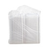 Clearseal Hinged-Lid Plastic Containers, 9.3 x 8.8 x 3, Clear, Plastic, 100/Bag, 2 Bags/Carton