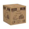 Clearseal Hinged-Lid Plastic Containers, 3 Compartments, 9.4 x 8.9 x 3, Plastic, 100/Bag, 2 Bags/Carton
