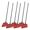 Maxistrong Angle Broom, 56" Length, Black, 6/Carton