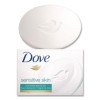 Sensitive Skin Bath Bar, Unscented, 3.75 Oz, 8 Bars/Pack, 9 Packs/Carton