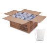Classic Crystal Plastic Tumblers, 9 Oz, Clear, Fluted, Squat, 20/Pack, 12 Packs/Carton