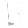 Cotton Deck Mop, #16 White Cotton Head, 50" Wood Handle, 12/Carton