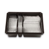 Combo Pack, Tray With Clear Plastic Utensils, Heavyweight, (90) Forks/(30) Knives/(60) Spoons, Plastic, Clear, 1,800/Carton