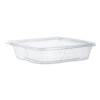 Clearpac Safeseal Tamper-Resistant/Evident Containers, Flat Lid, 35 Oz, Clear, Plastic, 100/Bag, 2 Bags/Carton