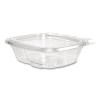 Clearpac Safeseal Tamper-Resistant/Evident Containers, Flat Lid, 8 Oz, Clear, Plastic, 100/Bag, 2 Bags/Carton