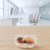 Clearpac Safeseal Tamper-Resistant/Evident Containers, Flat Lid, 8 Oz, Clear, Plastic, 100/Bag, 2 Bags/Carton