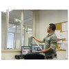 Speedclean Window Cleaning Kit, 6 Ft To 6.6 Ft, Extension Pole With 8" Pad Holder, Silver/Green