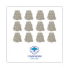 Banded Cotton Mop Head, #24, White, 12/Carton
