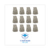 Banded Mop Head, Cotton, Cut-End, White, 16 Oz, 12/Carton