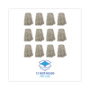 Banded Cotton Mop Heads, 24Oz, White, 12/Carton