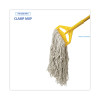 Banded Cotton Mop Heads, 24 Oz, White, 12/Carton