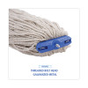 Mop Head, Lie-Flat Head, Cotton Fiber, 24 Oz., White, 12/Carton
