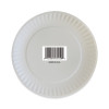 Coated Paper Plates, 6" Dia, White, 100/Pack, 12 Packs/Carton