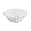 Basket Filters For Drip Coffeemakers, 10 To 12 Cup Size, White, 200/Pack
