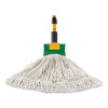 Super Stitch Blend Mop Head,  Cotton/Synthetic, Large, White, 6/Carton