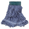 Super Stitch Blend Mop Head, Cotton/Synthetic, Medium, Blue, 6/Carton